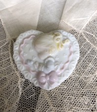 Vintage Precious Moments Heart 2" Brooch Pin Jewelry XD-4