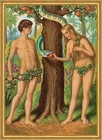 Adam and Eve Paradise Southern Fall Serpent Apple Ban St LW Saint A1 0089