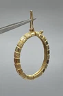 14k Yellow Gold Textured Locket Pendant (FOR PARTS & REPAIR - DAMAGED) 2.22g