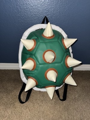 Bowser Green Spiked Shell Backpack Adjustable Strap Super Mario Bros.