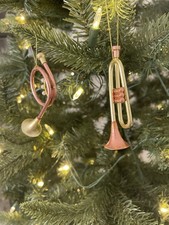 Copper Brass Miniatures Horns Set Of 2 Copper Brass Miniatures Horns Set Of 2