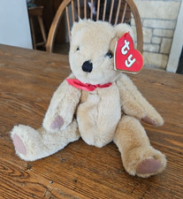 Rare 1990 Ty Teddy Beanie Baby Teddy Bear 11" with Tag