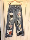 Free People Piece Of My Heart Crazy Good Luck Barrel Jeans Patchwork 27 — photo 7