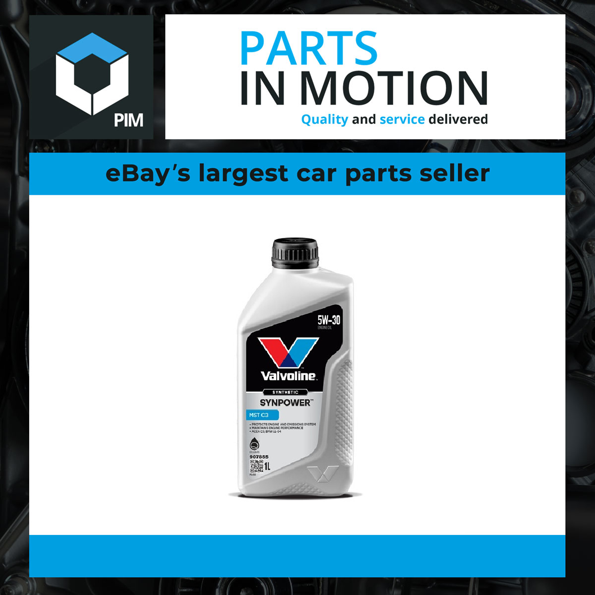 1L Synpower MST C3 5W-30 Engine Oil Full Synthetic Valvoline - Image 5