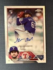 2023 Topps Certified SIGNED: Grant Anderson, RANGERS #AC-GAN