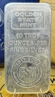 10 oz. Golden State Mint Silver Bar - .999 Fine