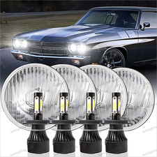 4pcs For Chevy Chevelle 1964-1970 5.75 5-34 6000k Led Headlights Hi-lo Beam 4pcs For Chevy Chevelle 1964-1970 5.75 5-34 6000k Led Headlights Hi-lo Beam