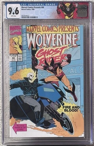 Marvel Comics Presents #66 CGC 9.6 WP; Marvel 1990; Wolverine; Ghost Rider