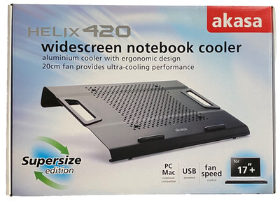Akasa Helix 420 Großbildschirm 17 Zoll Kühler für Laptop und MacBook