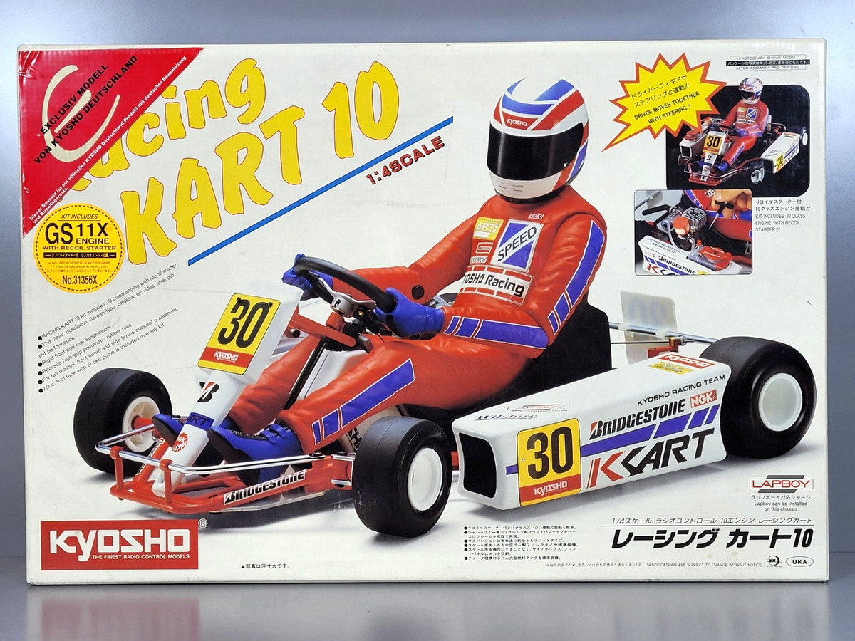 KYOSHO 1/4 レーシングカート10 エンジン New Vintage Collection Kyosho 1/4 2WD Racing Go Kart 10 Nitro