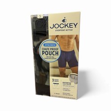 Jockey Everyday Active Men's Chafe Proof Pouch Cotton Stretch 6" Boxer Brief - S