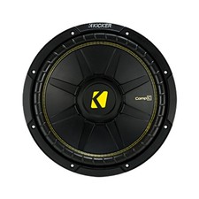 Used Kicker 44CWCD124 CompC Series 12" Dual Four-Ohm Voice Coil Subwoofer