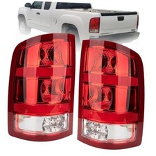 Tail Light Compatible With 2007-2013 GMC Sierra 1500  2007-2014 GMC Red Edge