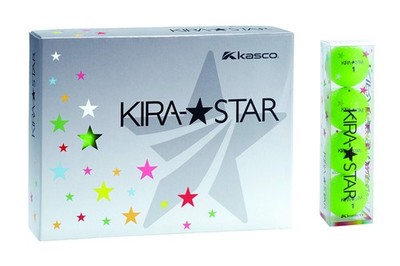 Kasco Kira Star2 Golf Balls, Lime, Dozen_