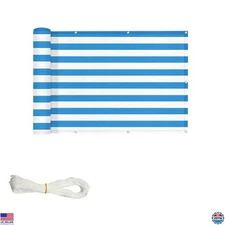 Premium Outdoor Privacy Fence Screen - Heavy Duty Waterproof Mesh, 3ft x 15ft