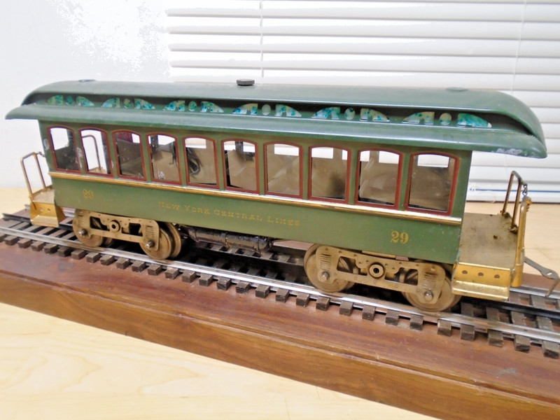 1907-22 Lionel PreWar Standard Gauge 29 Metal DAY COACH Green AS IS SALE