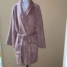 NWT Victoria's Secret Short Women's Robe Violet Pearl Purple Size XL/XXL