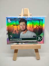 2023 Topps Big League #214 Ken Waldichuk Rainbow Foil Oakland Athletics Rookie