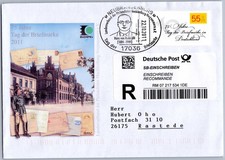 Tag der Briefmarke SST R-Brief Neubrandenburg 2011 Hans von Rudolphi