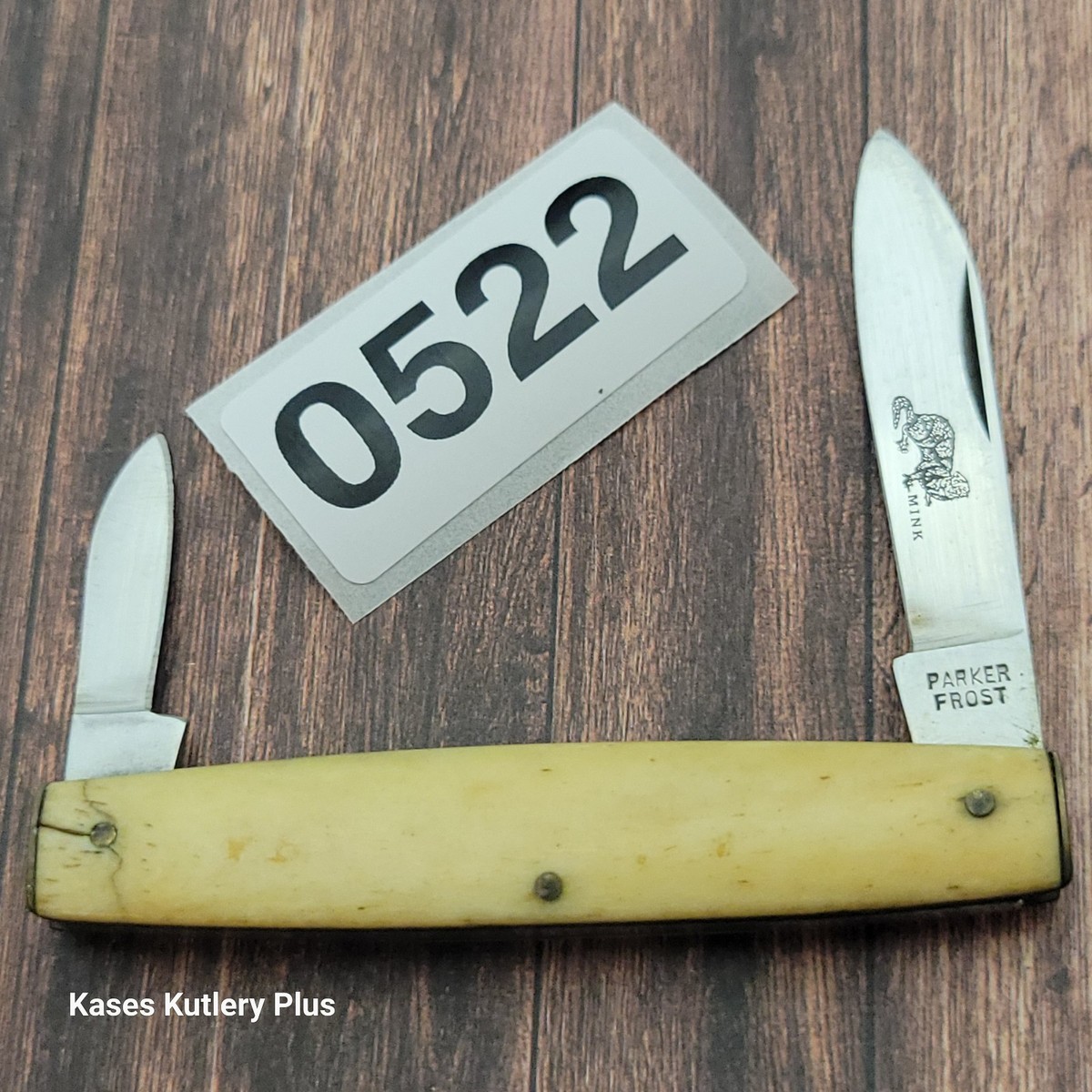Parker Frost Folding Pocket Knife Made In Japan Smooth Bone