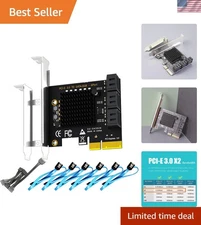 PCIe X4 SATA Expansion Card with Easy Installation