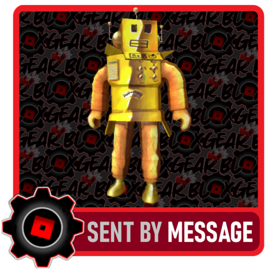 R0BL0X Golden Mr Robot Toy Code Sent Fast Via Ebay Msg | eBay