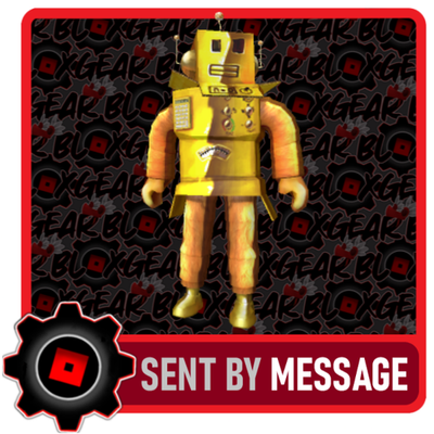 R0BL0X Golden Mr Robot Toy Code Sent Fast Via Ebay Msg | eBay