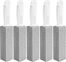 Toilet Pumice Stone With Handle, 5 Pack Bowl Cleaner,...