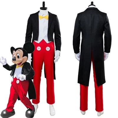 HANDGEFERTIGT Mickey Mouse Cosplay Costume Halloween Magician Disne Tuxedo Dinner Uniform