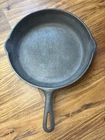 VTG Griswold 11 1/4” No. 9 “A” Cast Iron Skillet Small Block Logo FLAT