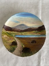 Donegal Scene - In Oil - Painted on a Plate