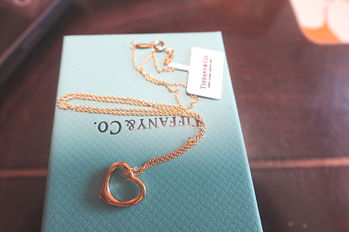 NewTilFFANY&CoOpen Heart Necklace 18K-Yellow Gold&750