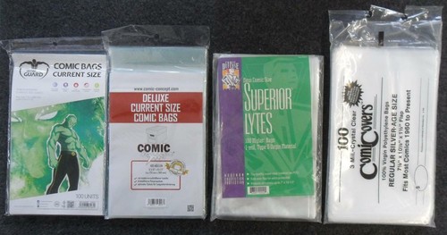 1400x Comic Bags (Various Sizes) - Unused - US Comics