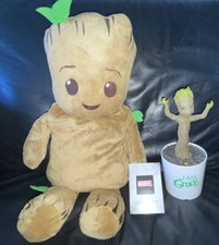 MARVEL GUARDIANS OF THE GALAXY GROOT FIGURE WITH SOUND AND HOT WATER BOTTLE BNWT