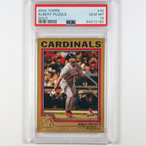 2004 Topps Gold Albert Pujols PSA 10 GEM MINT /2004 #40