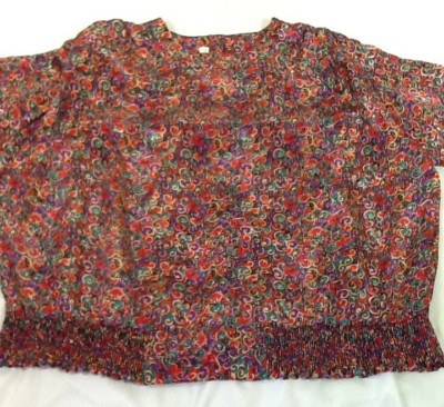 St1323 Laura & Jayne Two Collection Women's Multicolored Long-Sleeve Blouse 22W