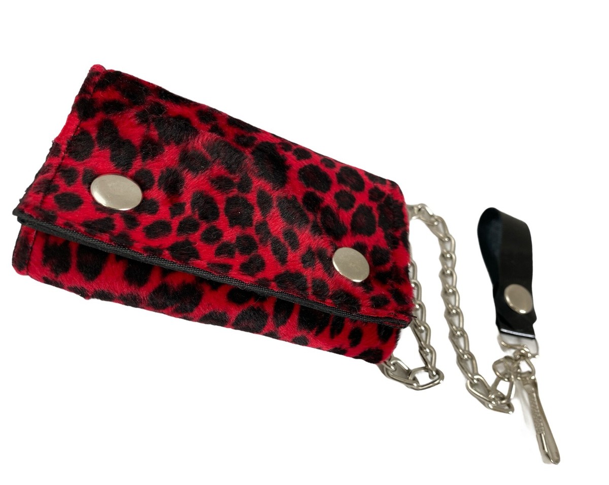 Leopard Tri Fold Biker wallet 12