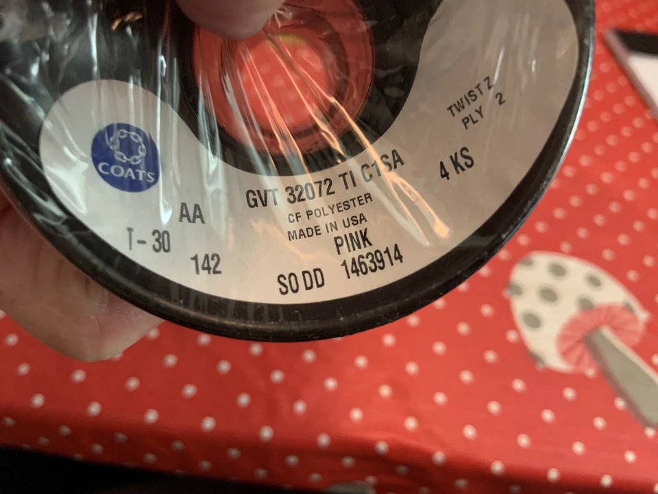 Coats Emb Thread CF Polyester Pink NEW Lot Of 6 See Label For Info USA - Image 2 of 4