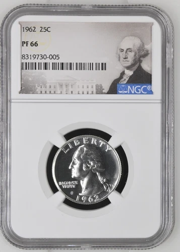 1962 Washington Quarter 25C NGC PF66
