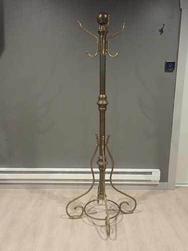 brass hall tree coat rack