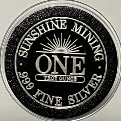 1982 Sunshine Mining Eagle PROOF Coin 1 Troy Oz .999 Fine Silver