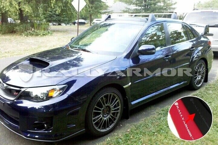 Rally Armor MF19-UR-BLK/GRY para 11-14 Subaru WRX/STI sedán negro guardabarros gris Foto 2 de 4