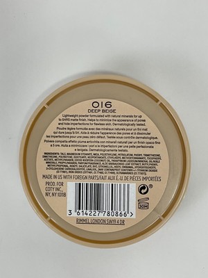 Rimmel Stay Matte Pressed Face Powder 016 Deep Beige for sale 