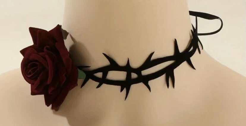 Barbed wire choker best sale necklace