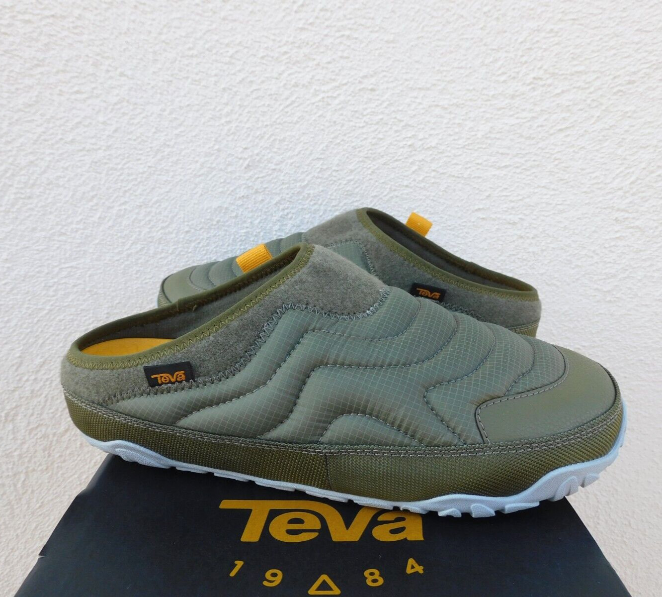 TEVA OLIVE ALL GENDER ReEMBER TERRAIN SLIP-ON SHOES, MEN US 7/ WOMEN US 9 ~NIB