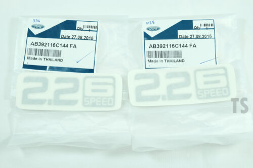 Pair Sticker " 2.2 6 Speed " Decal For Ford Ranger T6 Mk2 Wildtrak 2012 - 2017 - Picture 1 of 6