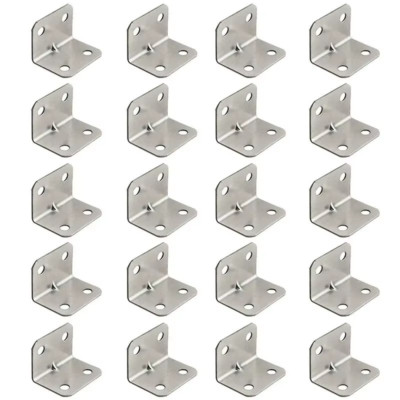 20PCS L-Shaped Corner 90 Degree Laminate Furniture Plate Cabinet  1.18'' X 0.79''