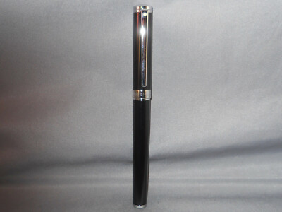 Sheaffer White Dot Intensity black lacquer and chrome roller ball pen