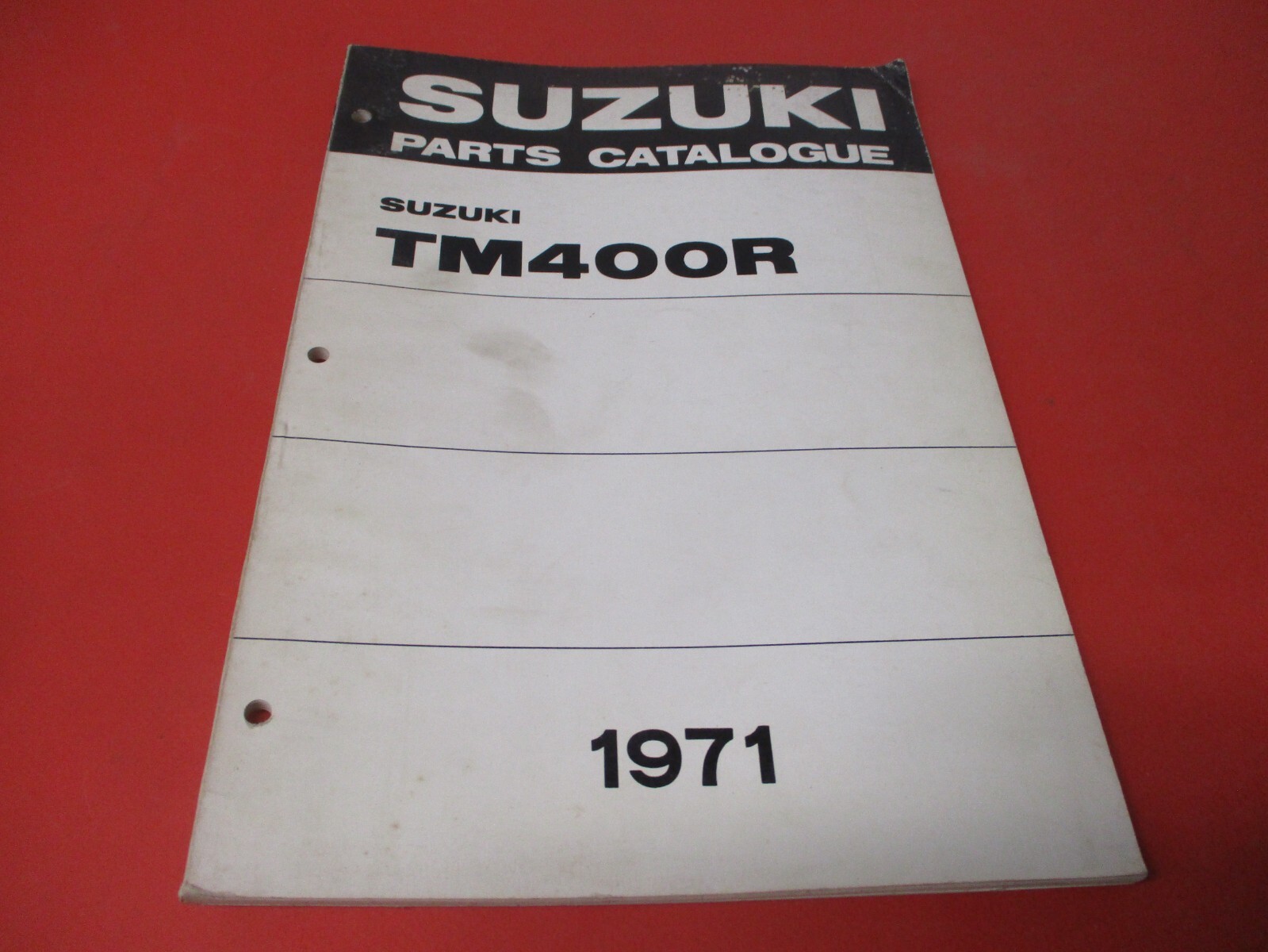 OEM ORIGINAL SUZUKI PARTS CATALOG MANUAL 1971 TM400 eBay