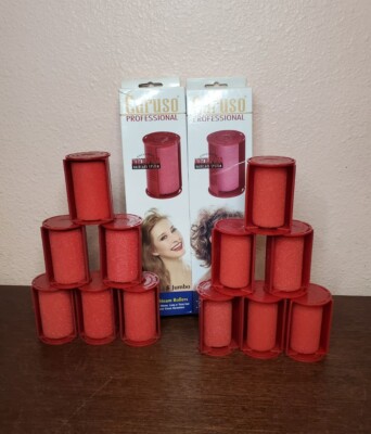 12 Caruso Professional Molecular Steam Rollers Hair Curlers 6 Large 6 Jumbo NEW!